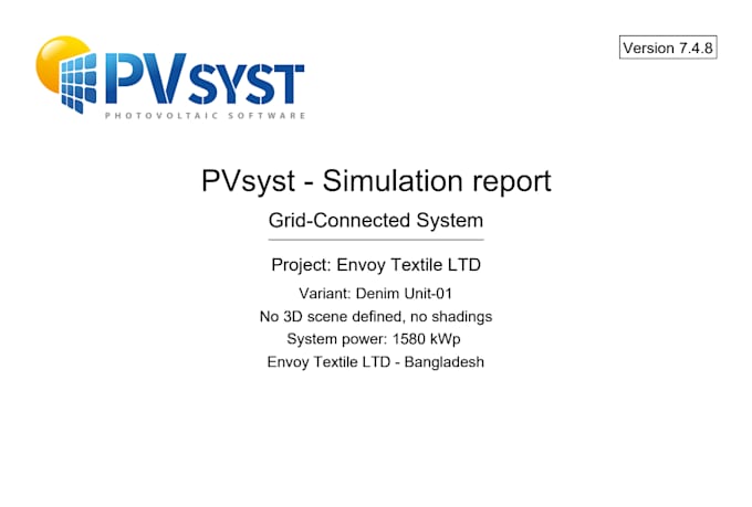 perform detailed pvsyst simulation and loss analysis